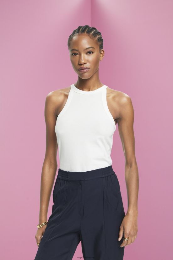Esprit canotta in maglia bianco donne cisterna 4RNDH241
