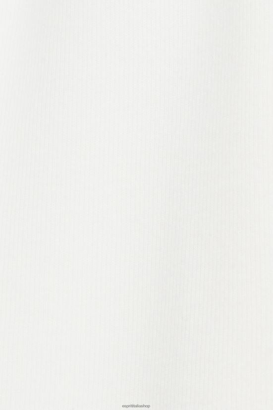 Esprit Felpa con collo rialzato, misto cotone bianco donne felpe e felpe con cappuccio 4RNDH446