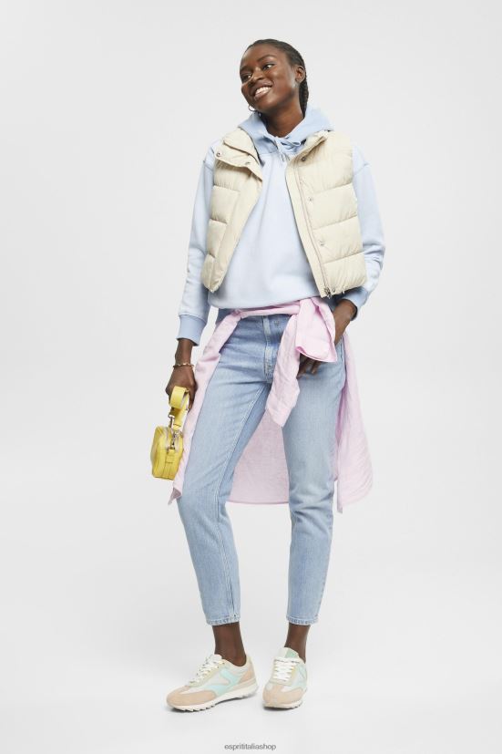 Esprit felpa con cappuccio con cuore blu pastello donne felpe e felpe con cappuccio 4RNDH352