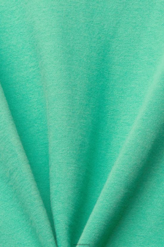 Esprit felpa dalla vestibilità rilassata verde donne felpe e felpe con cappuccio 4RNDH524