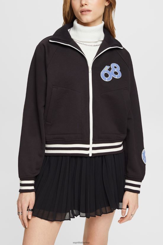 Esprit giacca universitaria nero donne giacche 4RNDH415