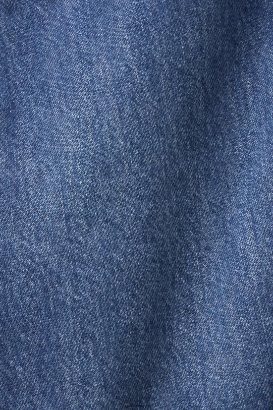 Esprit minigonna in jeans con orlo asimmetrico lavaggio blu scuro donne gonne 4RNDH207