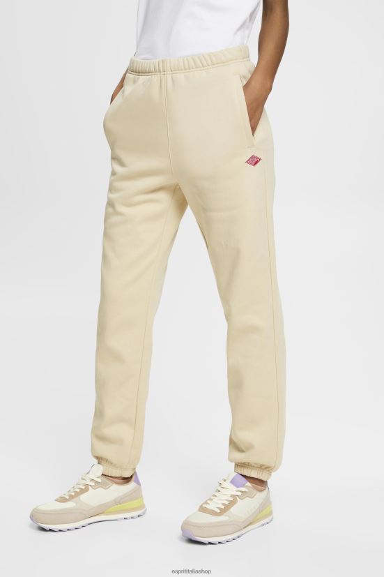Esprit pantaloni da jogging in felpa beige donne jogging 4RNDH174