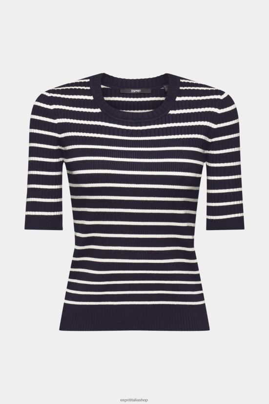 Esprit Maglia a costine a maniche corte Marina Militare donne maglioni 4RNDH319