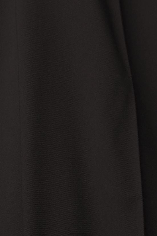 Esprit pantaloni a gamba larga a vita alta nero donne pantaloni 4RNDH246