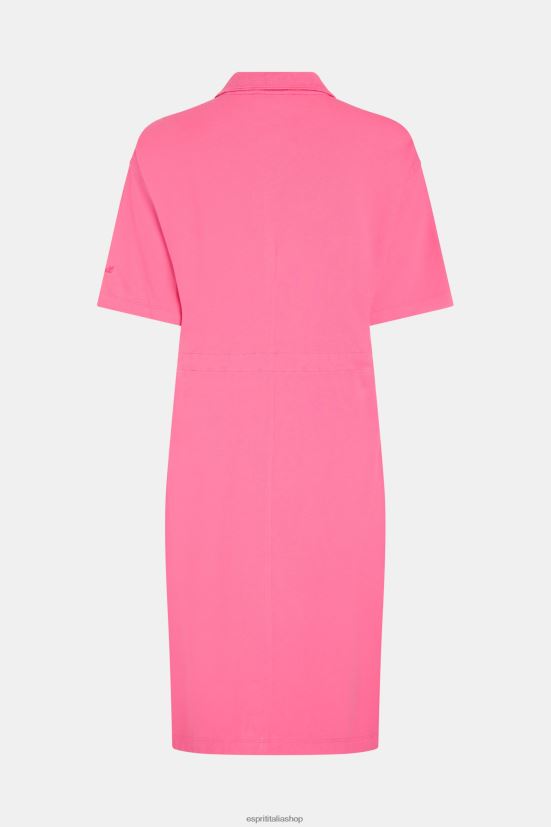 Esprit Abito polo plissettato Dolphin Tennis Club rosa donne vestiti 4RNDH503