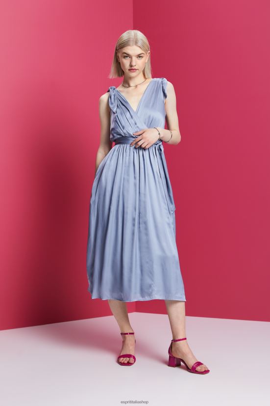 Esprit abiti in tessuto leggero lavanda azzurra donne vestiti 4RNDH138