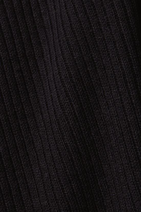 Esprit abito in maglia a coste, misto lino nero donne vestiti 4RNDH113