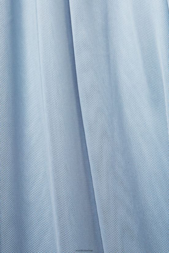 Esprit abito in rete elastica in vita lavanda azzurra donne vestiti 4RNDH66