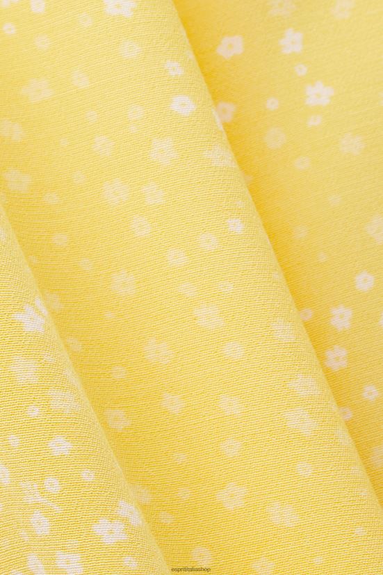 Esprit miniabito fantasia con papillon giallo chiaro donne vestiti 4RNDH128