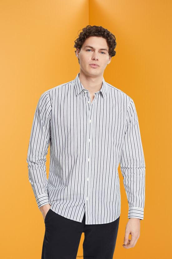 Esprit camicia a righe bianco uomini camicie 4RNDH786