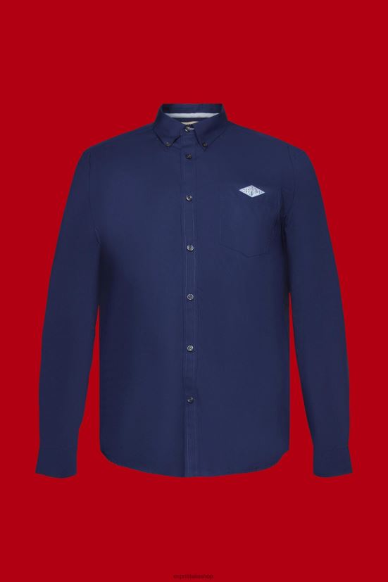 Esprit camicia in cotone con bottoni Marina Militare uomini camicie 4RNDH660