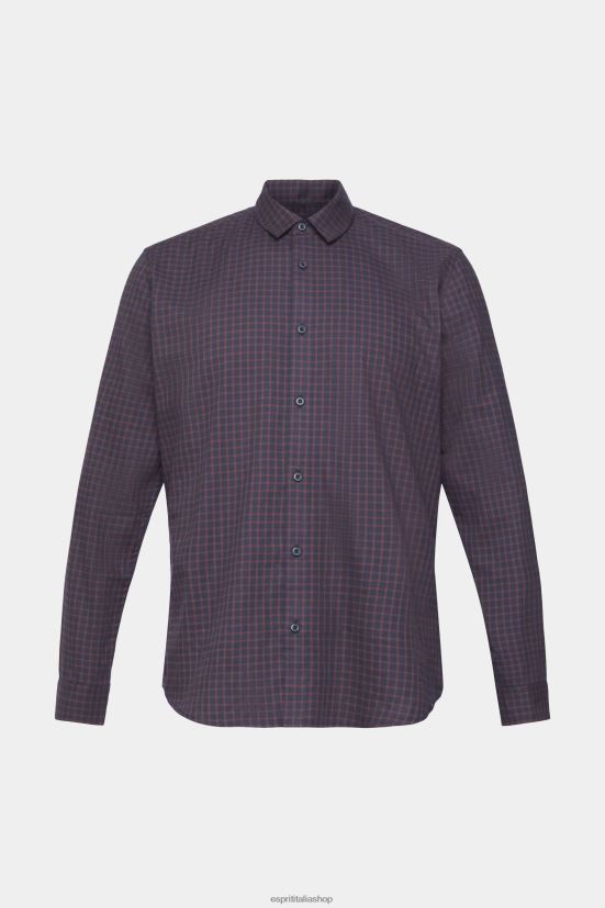 Esprit camicia slim fit a quadri Marina Militare uomini camicie 4RNDH689