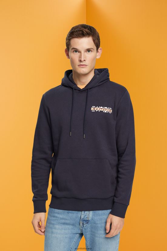 Esprit felpa con cappuccio con piccola stampa del logo Marina Militare uomini felpe e felpe con cappuccio 4RNDH827
