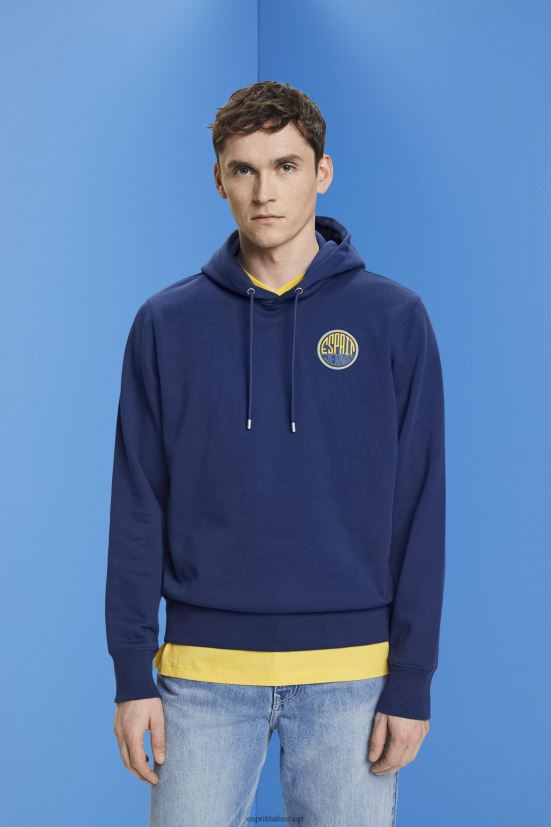 Esprit felpa con stampa logo inchiostro uomini felpe e felpe con cappuccio 4RNDH650