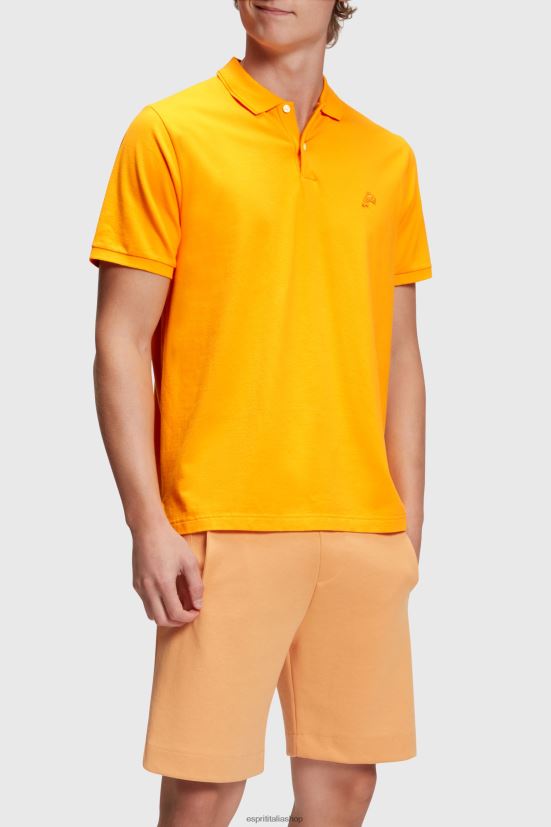 Esprit Polo classica del Dolphin Tennis Club arancia uomini polo 4RNDH892