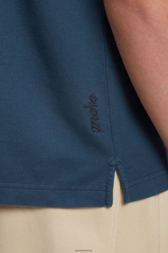 Esprit Polo classica del Dolphin Tennis Club blu scuro uomini polo 4RNDH874