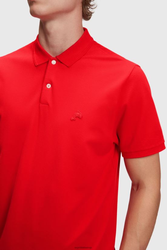 Esprit Polo classica del Dolphin Tennis Club rosso uomini polo 4RNDH896