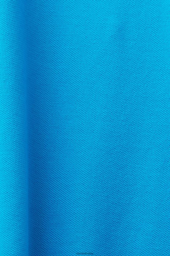 Esprit polo in rete di cotone blu acceso uomini polo 4RNDH570